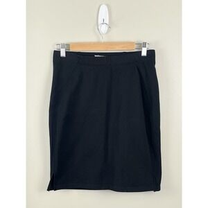 Eileen Fisher Skirt Women's Sz PP Black Stretch‎ Pull On Lagenlook Career